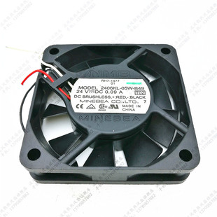 0.09A 散热风扇 2406KL 3线 6015 6CM 24V B49 05W NMB 全新原装
