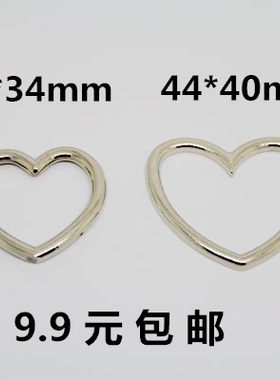 diy合金银色桃心暗黑原宿颈环