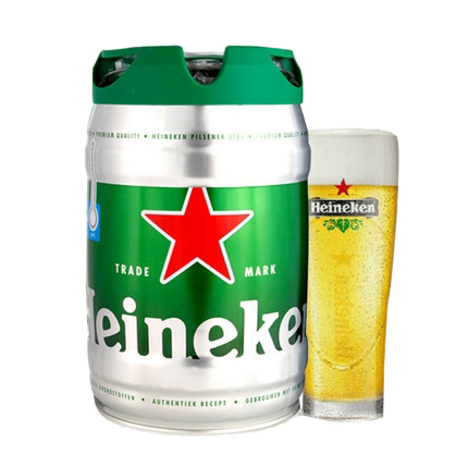 荷兰原装进口 喜力啤酒 铁金刚 5L桶装 优惠券折后￥65包邮（￥75-10）