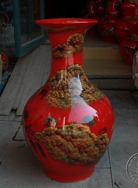 景德镇陶瓷花瓶摆件大大花瓶落地