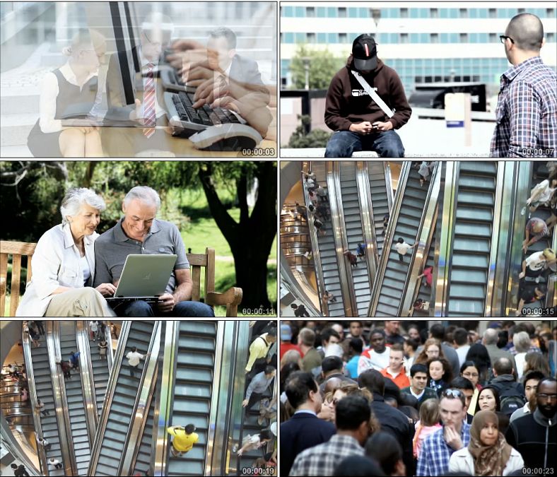 信息通讯社会玩手机的人玩电脑打电话ipad高清实拍视频素材