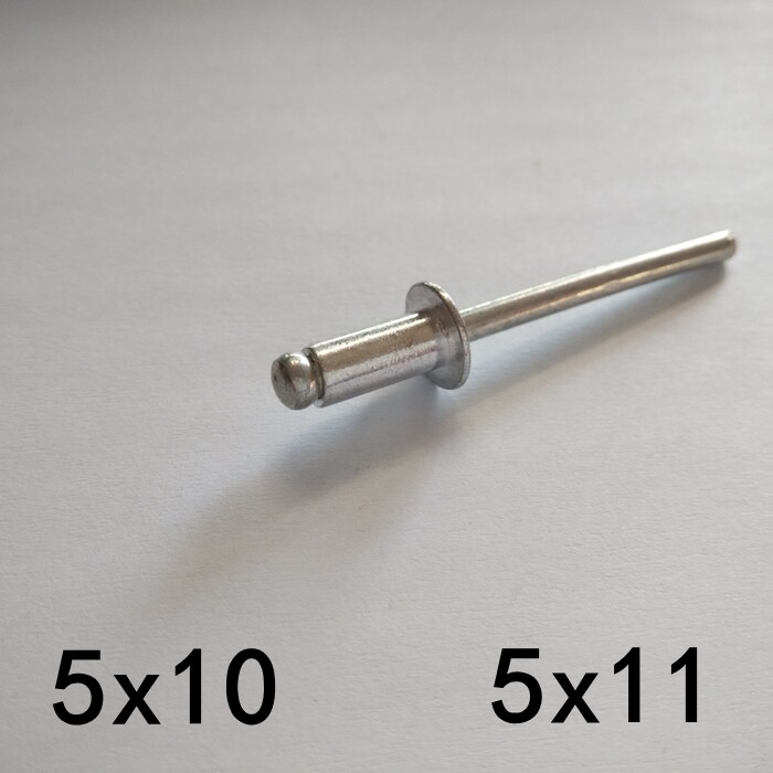 国标铝制 抽芯铆钉 铝铁拉铆钉 型号5x11/5x10/1盒包邮200粒