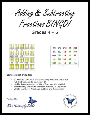 【预售】Adding & Subtracting Fractions Bingo!