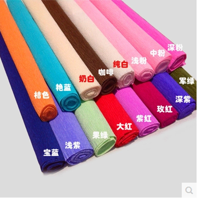 特价/卷边纸/皱纹纸/鲜花包装材料/DIY材料/川崎玫瑰折纸新