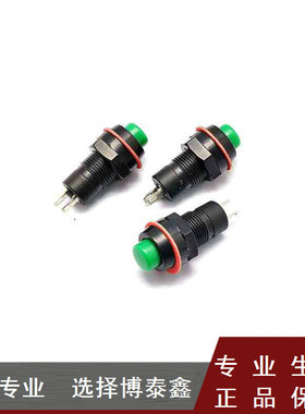 自锁开关 按钮开关/DS-211 口径10MM 1A/250V绿色