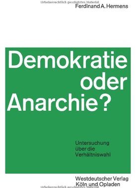 【预售】Demokratie Oder Anarchie?: Untersuchung Uber D...