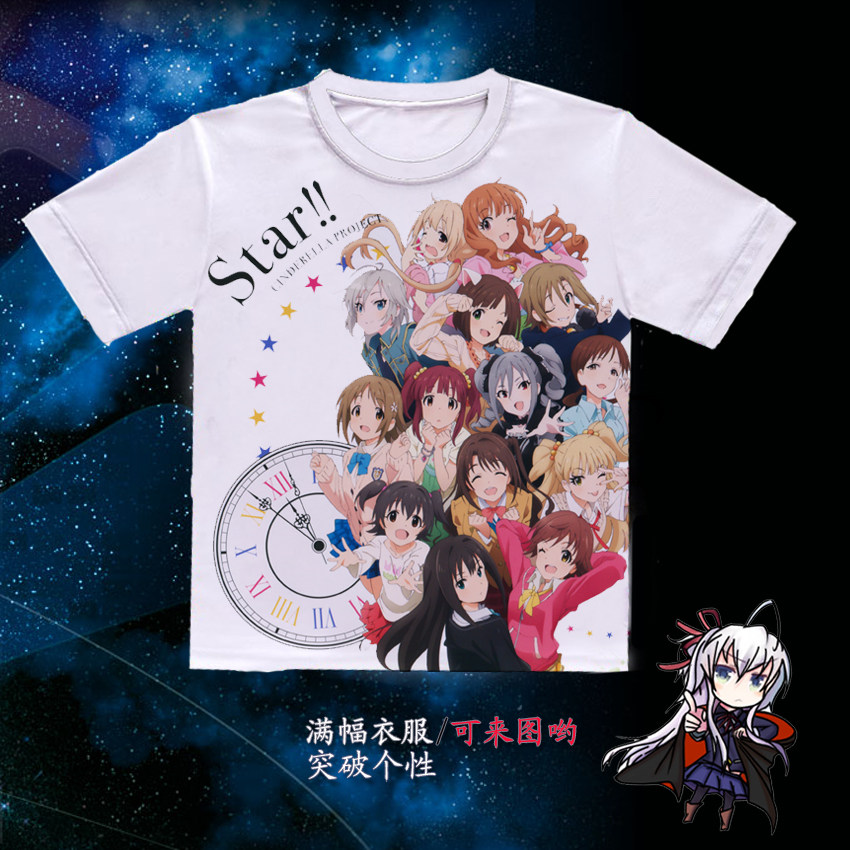 偶像大师THEIDOLM STER 全员 双叶杏 动漫周边满幅短袖T恤