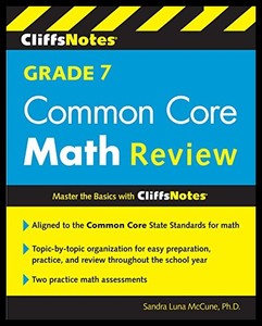 【预售】Cliffsnotes Grade 7 Common Core Math R