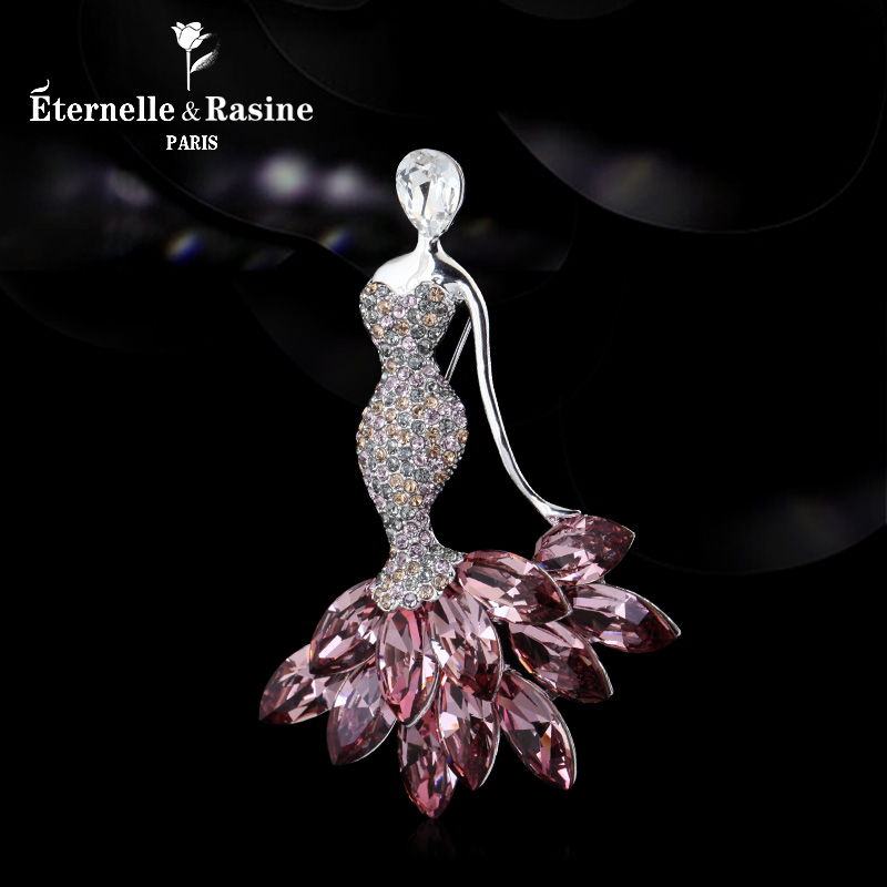 Broche femme ETERNELLE en cristal autrichien - Ref 1171727 Image 2