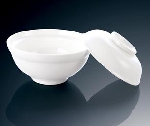 限时特价疯抢酒店餐具镁质白瓷日韩式陶瓷碗泡面带盖碗虾碗