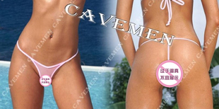 性感女士超小低腰内裤网纱T裤全透明露出外拍丁字裤超薄紧身透气