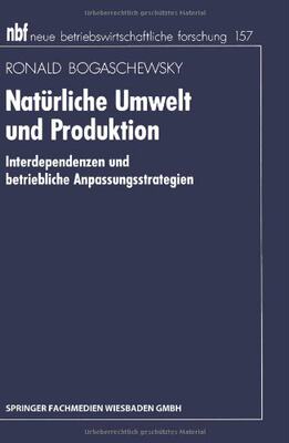 【预售】Naturliche Umwelt Und Produktion: Interdepende...