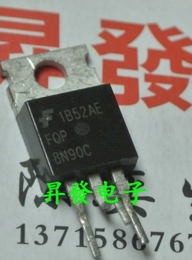 〖昇發电子〗FQP8N90C 进口拆机 场效应管 8A900V 8N90 液晶管