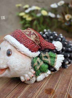 立体卡通小松鼠儿童房家居装饰