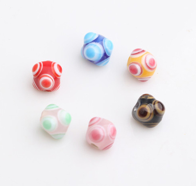 2个一包琉璃8mm六眼天珠