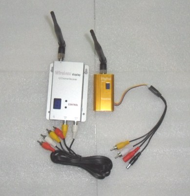 1.2G远距离影音传输器无线音视频监控器材 收发套装