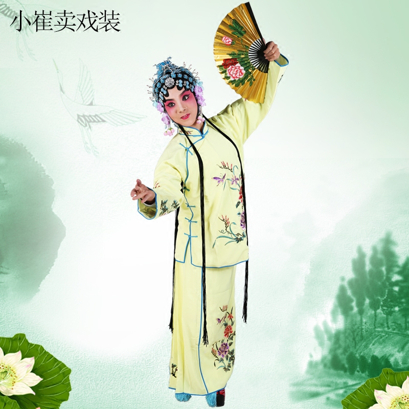 京剧戏曲戏剧舞台演出戏装豫剧评剧秦腔小旦衣 袄裙裤 丫鬟小衣包