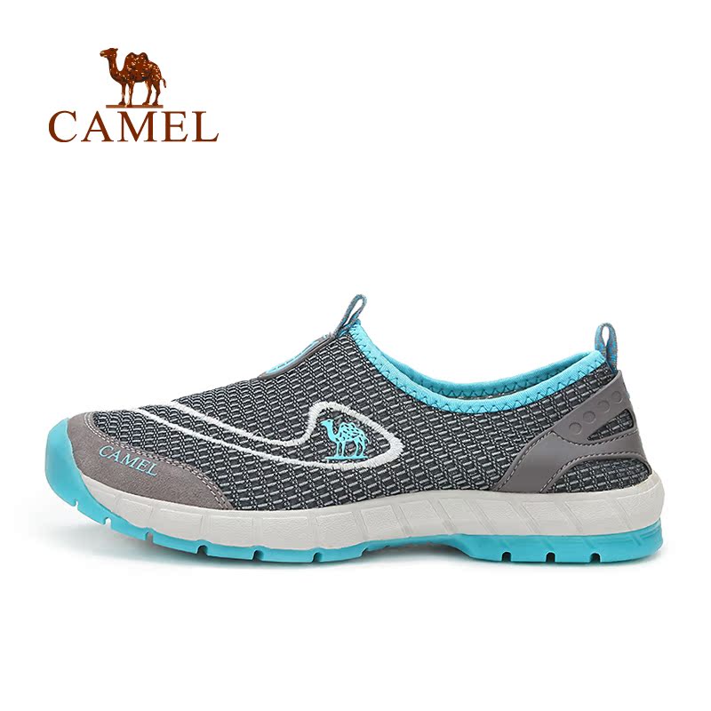 Chaussures sports nautiques en Daim + mesh CAMEL - Ref 1062483 Image 1