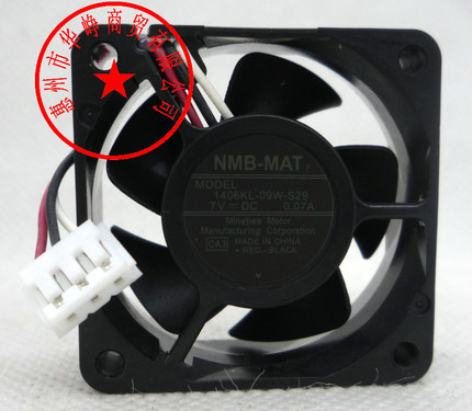 全新原装NMB 1406KL-09W-S29 7V 0.07A 3515 三线 静音散热风扇