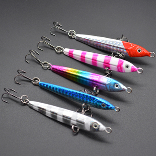 2016新款 21g双钩铁板铅鱼路亚饵拟饵假饵鲅鱼饵渔具垂钓 限时促销