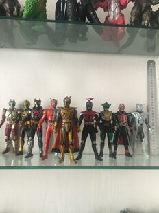 儿童模型假面骑士软胶   战队 怪人 电王 稀有17cm系列