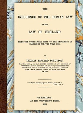 【预售】The Influence of the Roman Law on the Law of England