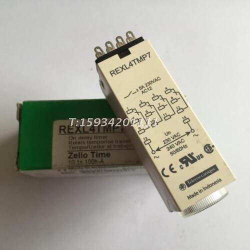 小型时间继电器REXL4TMP7 AC230V时间控制继电器