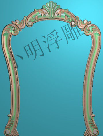 新款欧式卫浴镜框浴室梳妆台相框精雕图浮雕图木雕图灰度图石雕36