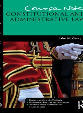 【预售】Course Notes: Constitutional and Administrative Law