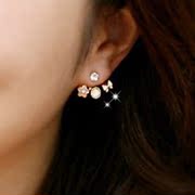 Jewelry mail new Korean fashion after the Joker hanging fresh IRIS little OL temperament earrings