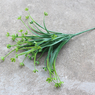 田园仿真花草假花塑料花绿植墙插花配件餐厅花槽盆栽装 饰植物