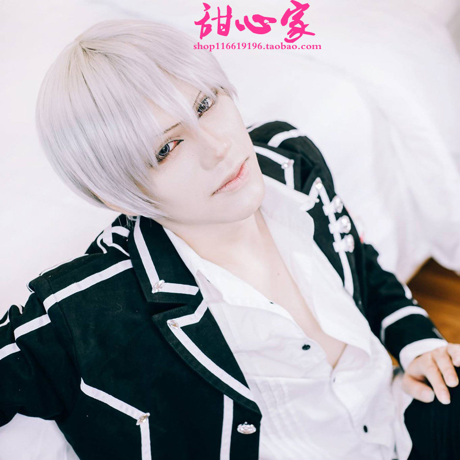 {甜心家}一方通行 锥生零 铃科百合子 银白反翘短毛cosplay假发