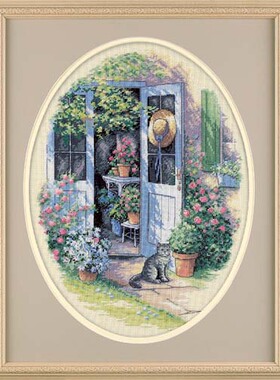 小小鱼 DMC绣线十字绣套件DIM115-35124庭院风景花房