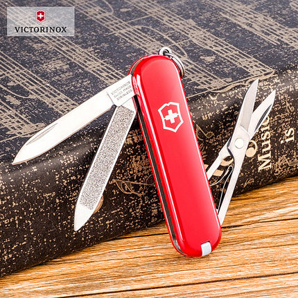 维氏瑞士军刀 迷你58mm典范0.6203 多功能折叠水果刀 瑞士刀