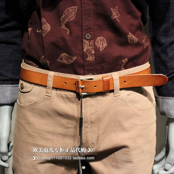 Jack Jones/½Ü¿ËÇí˹ ר¹ñÕýÆ·Òâ´óÀû½ø¿ÚÄÐţƤÑü´øÕæÆ¤Æ¤´ø