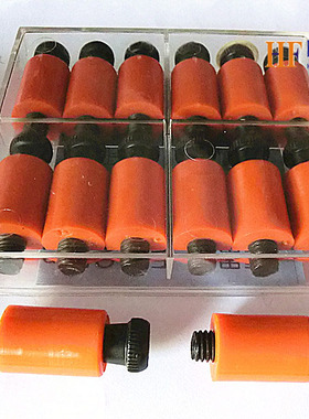 模具树脂开闭器 尼龙拉钩胶塞螺丝 M8D16 M5/16*D5/8橙色