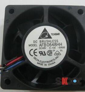 AFB0648HH 原装台达DELTA DC48V 0.10A 60*60*25MM 三线轴流风扇