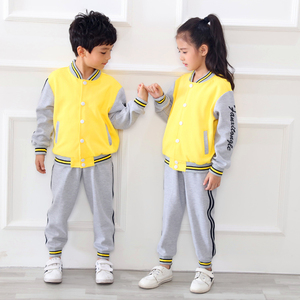韩版幼儿园园服春秋装英伦小学生校服老师服全棉儿童运动套装班服