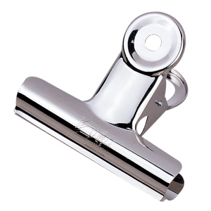 得力2#圆形铁票夹9522 报刊资料整理不锈钢夹子金属银色6个装64mm