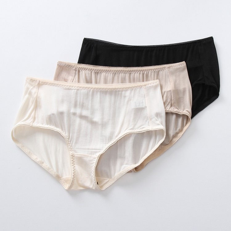 简约100%桑蚕丝女中腰薄款小平短裤针织真丝三角内裤舒适透气,女士内衣/男士内衣/家居服,平角裤,淘宝优惠券,粉丝福利购,淘宝优惠卷