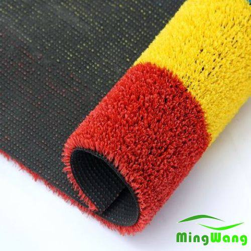 25mm四色彩虹跑道人造草坪 假草坪地毯 仿真人工草地彩色加密款