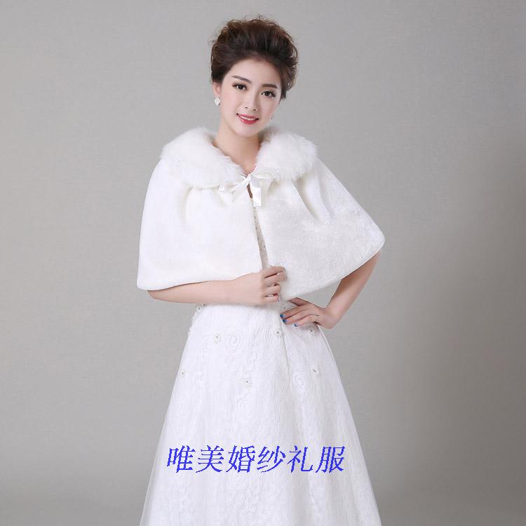 秋冬新款韩版仿皮草环保毛外套女炸街百搭短款毛绒绒斗篷保暖披肩