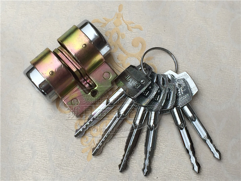 老式盼盼门锁铸成防盗门锁芯神龙铁架锁芯 磁性锁芯 双头锁芯十字