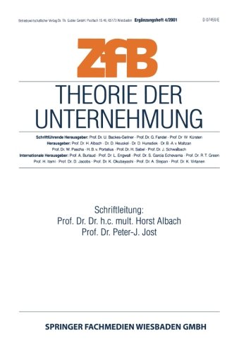 【预售】Theorie Der Unternehmung-封面