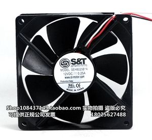 S&T科技SEH8025B1A 12V 0.25A双滚珠 8025 CPU机箱变频器散热风扇