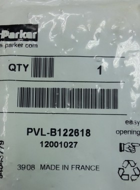 PVL-B122618 美国原装品牌 Parker 派克 电磁阀