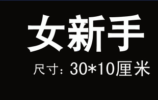 掌柜推荐女新手车贴三个字言简意赅 潮流警示车身贴女新手反光
