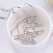 Mail compose good jewelry shining star double necklace long Korea girl long necklace accessories Korean decorative