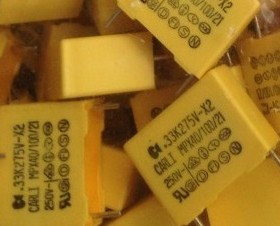 凯励安规电容CARLI 0.33UF/275VAC 334/275VAC 脚距22MM