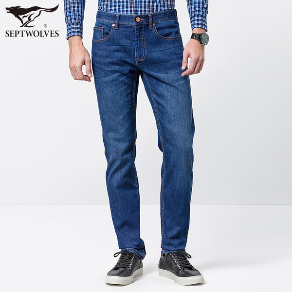 七匹狼 男式直筒牛仔裤 聚划算+优惠券折后¥129包邮(¥209-80)2色可选 七匹狼 男式直筒牛仔裤 聚划算+优惠券折后¥129包邮(¥209-80)2色可选